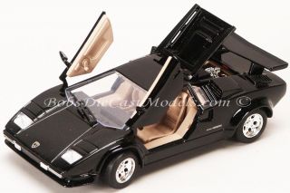   Countach Black Diecast Model Car 1 24 Scale Motor Max Collectible