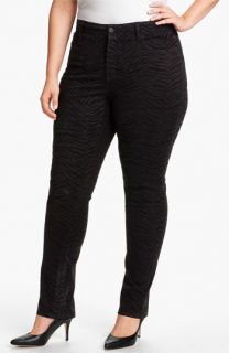 NYDJ Sheri   Zebra Print Twill Slim Jeans (Plus)