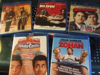 Lot of 5 Blu Ray Movies Donnie Brasco Superbad Blow White Castle Dont