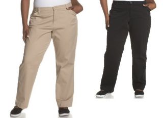 Lee Comfort Fit Straight Leg Womens Plus Pants Sizes 16W 18W 20W 24W
