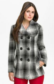 Gallery Plaid Peacoat