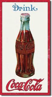 Vintage Retro Tin Sign Coca Cola Coke 1915 Bottle Drink
