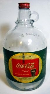 Vintage Coca Cola Fountain Syrup 1 Gallon Jug Bottle