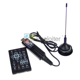  Digita TV Tuner Receiver Stick for Laptop PC w Antenna Remote
