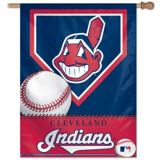 Cleveland Indians Flag 27X37 MLB Vertical made in USA Banner jxVB