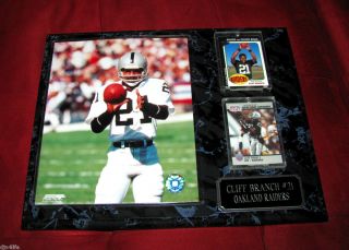 Oakland Raiders 21 Cliff Branch WR 12x15Custom Plaque Great Gift