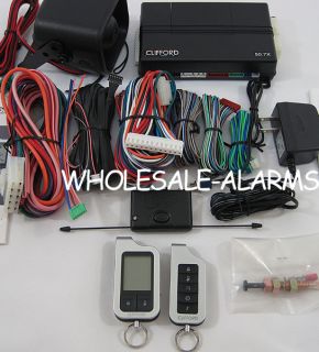 Clifford 50 7x 2 Way Remote Start Pager Car Alarm Page