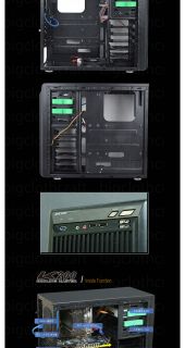 System K200 ATX Mid Tower Computer Case 0 6T Steel USB 3 0 3X Cooling