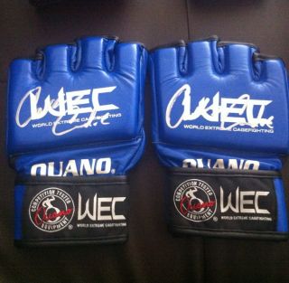 Carlos Condit Signed Pair Of Ouano WEC Gloves Ufc