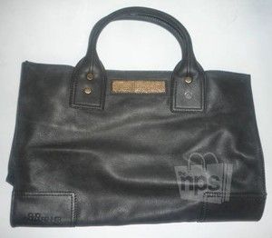 Clio Goldbrenner for Vanessa Tugendhaft Handbag Leather Black New