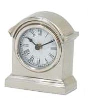 TRADITIONAL PEWTER MANTEL CLOCK