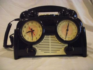 1930`s Style Clock Radio Telephone Alrm Clock