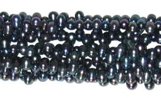 Grand Collier 20 10 Strand Black Pearl Necklace