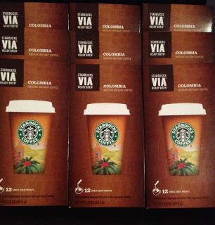  Via Instant Coffee Colombia Flavor (9 Boxes) 108 Packs of Coffee
