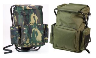 Military Camping Hiking Backpack Stool Combination