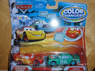 Disney Pixar Cars Color Changers 2 Pack McQueen Dinoco Chick Hicks