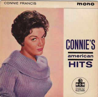Connie Francis EP American Hits Hollywood No One Dreamboat