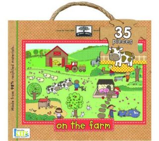 Green Start Oversized On The Farm Floor Puzzle   35 Pieces   T125410