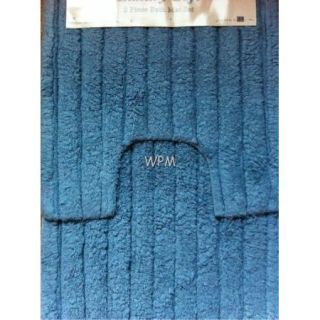Pc BATHROOM rug set 100% cotton blue bath mat toilet contour luxury