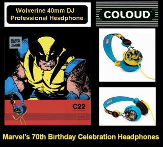 Coloud Marvel Wolverine Retro Over Ear DJ Headphones
