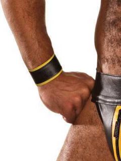 Colt Studios Leather Wrist Strap Bracelet Yellow Colt Studio Group Gay