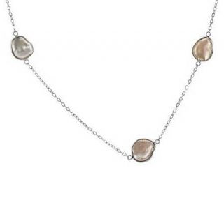 Honora Cultured FreshwaterPearl 11.0mm Clouds SterlingStation Necklace 