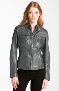 Bod & Christensen Quilted Leather Moto Jacket