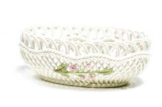 Belleek Hawthorne Blossom Basket —