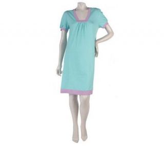 Stan Herman 100Solid Cotton Jersey Sleep Gown —
