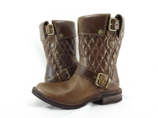 Womens Shoes UGG Australia Conor Diamond Quilted Motorcycle Boots