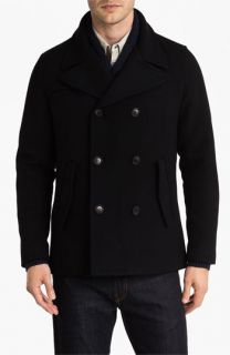 Zachary Prell Franklin Double Breasted Wool Blend Coat