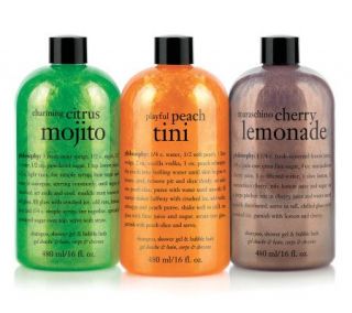 philosophy sip and savor drinks 3 in 1 trio, 16 oz. —