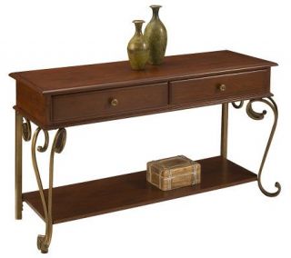Home Styles St. Ives Console Table Cinnamon Finish —