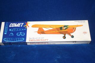 Unopened Comet Taylorcraft 54 Wingspan Flying Balsa Wood Model Kit