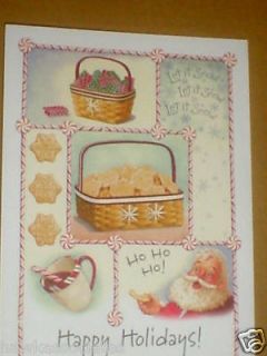 24 Longaberger Christmas Cards Snowflake Cookie Basket