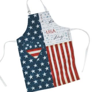  Heart Red White & Blue All American Kitchen Cooking Chef Butcher Apron