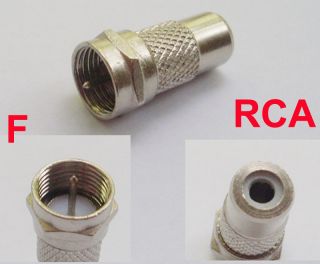  RCA Female Jack Coaxial Coax TV Straight Adapter Connector New