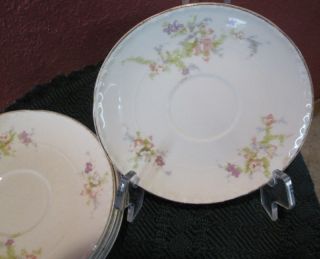 crooksville china saucer spring blossom pattern
