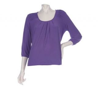 Effortless Style by Citiknits Pleated Shoulder Tunic —