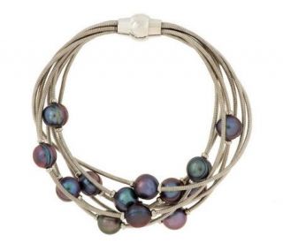 Honora Cultured Pearl 8 Multi strand Scattered Pearl Bracelet