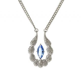 Jacqueline Kennedy Simulated Sapphire of the Sea Necklace —