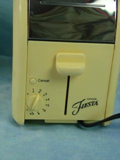 New in Box Vintage Antique Fiesta Ware 2 Slice Cool Touch Toaster