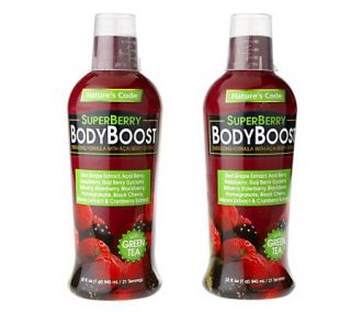 Natures Code 2 pk SuperBerry Body Boost Antioxidant SupplementDrink 