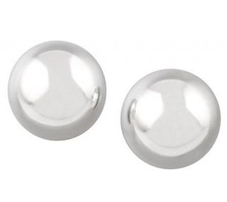UltraFine Silver 12mm Button Earrings —