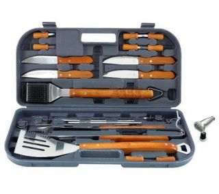 Mr. Bar B Q 20 Pc Stainless Steel Grill Tool Set with Light — 