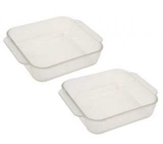 Green Apple Naturally Nonstick 2 pc. 8x8 Square Glass Bakers
