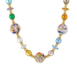 Venetiaurum Murano Glass Multi color Beaded 22 Necklace —