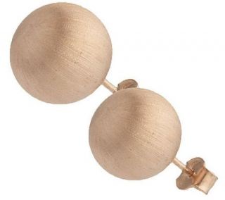 Veronese 18K Clad Satin Bead Earrings —