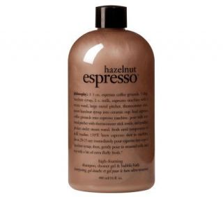 philosophy hazelnut espresso 3 in 1 shower gel,16 oz —