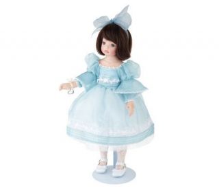 Alyssa Blue Limited Edition 17 Standing Porcelain Doll by Marie 